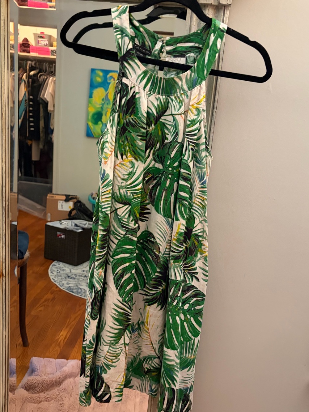 Tahari Tropical Linen Dress